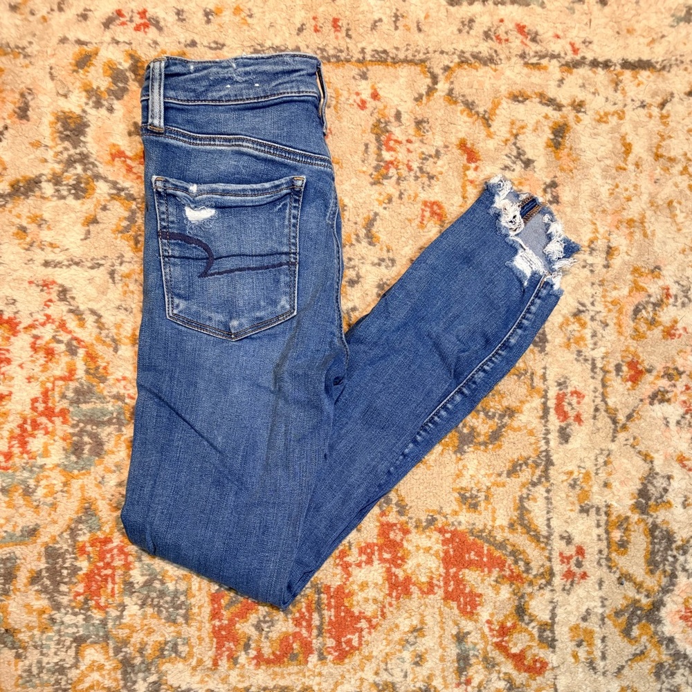 AE Distressed Ne(x)t Level Stretch Hi-Rise Jegging